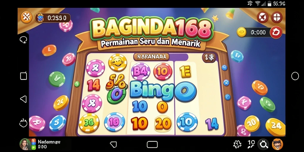 Screenshot gameplay BAGINDA168 menampilkan suasana seru permainan Bingo.