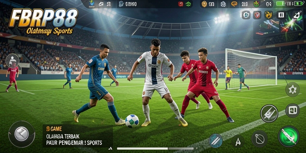 Tampilan gameplay FBRP88 dengan aksi olahraga yang mendebarkan.