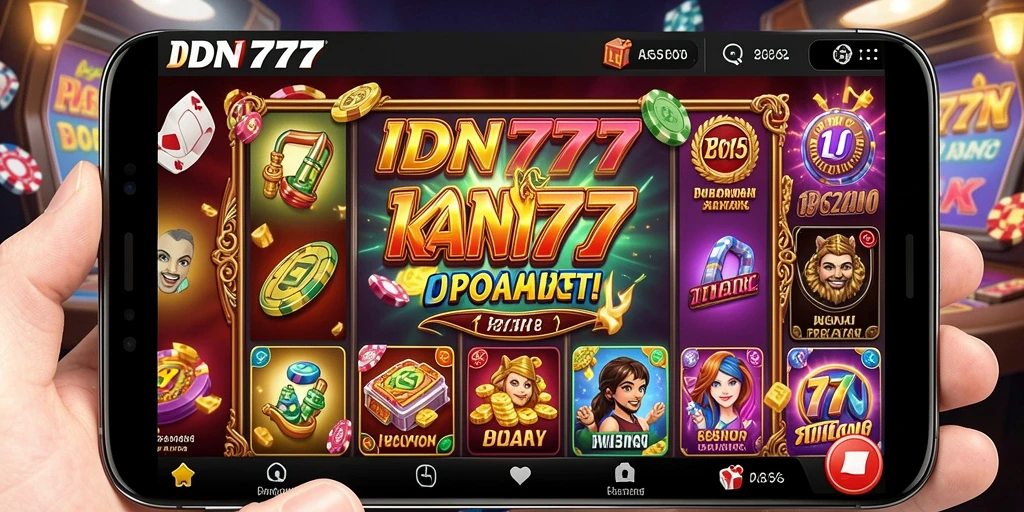 Tampilan gameplay menarik dari IDN777 dalam aplikasi Kasino.