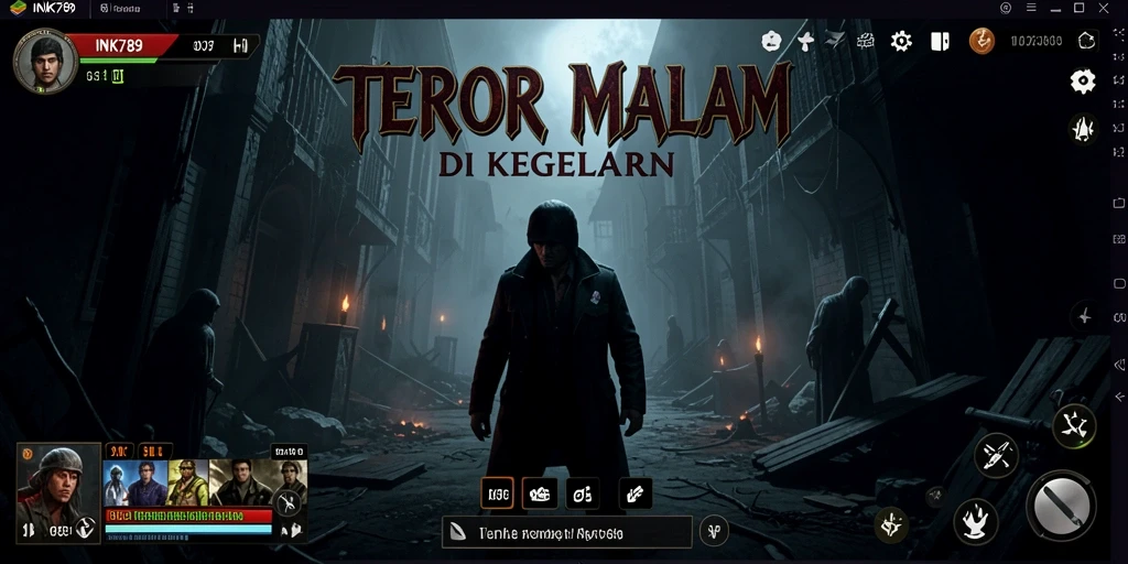 Screenshot gameplay yang menampilkan suasana Horror yang mencekam.