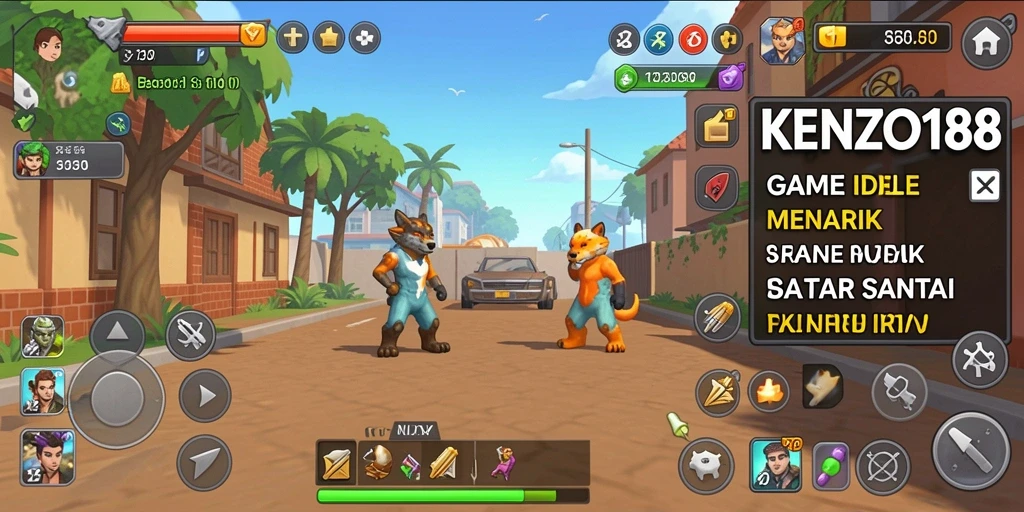 Tampilan gameplay KENZO188 yang memukau dan mengasyikkan.