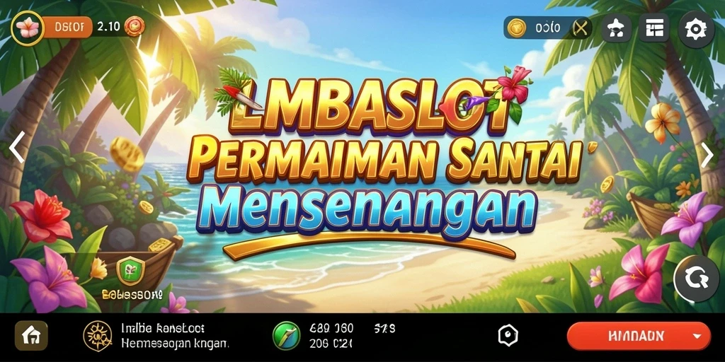 Tampilan gameplay LMBASLOT yang menarik dan penuh warna.