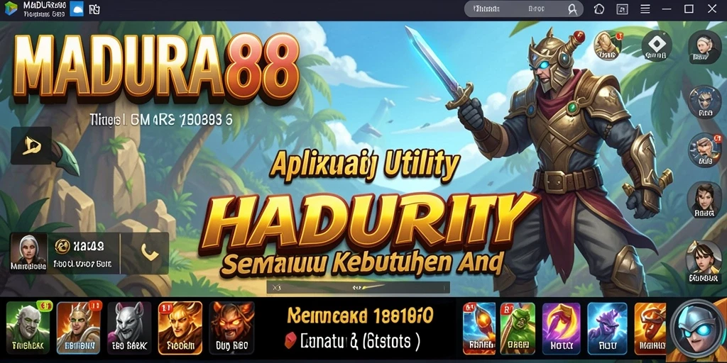 Tampilan antarmuka MADURA88 yang intuitif dan mudah dipahami.