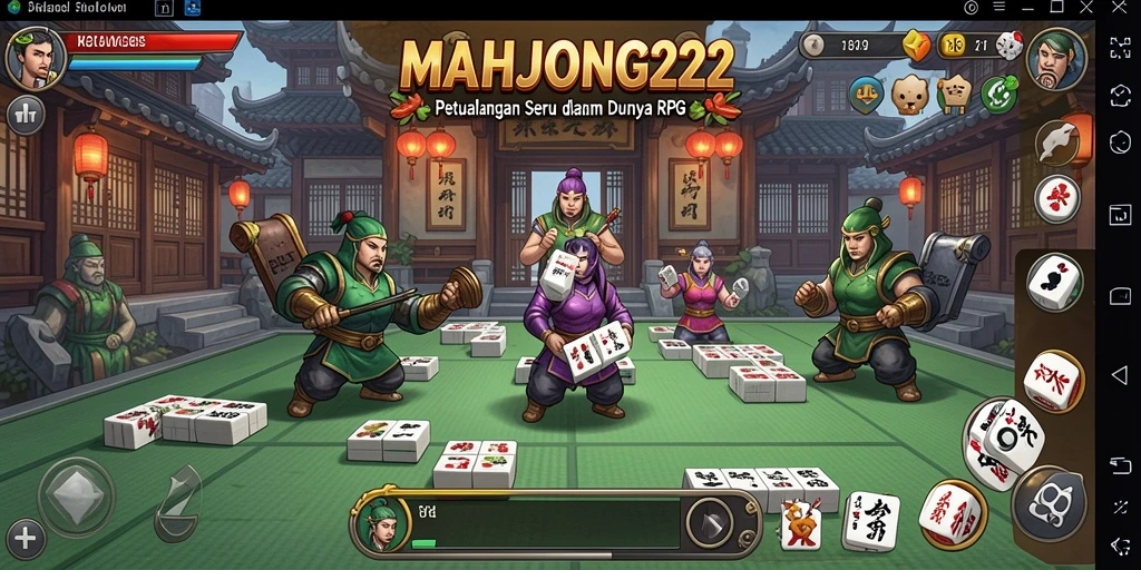 Tampilan menarik dari gameplay RPG di MAHJONG222.
