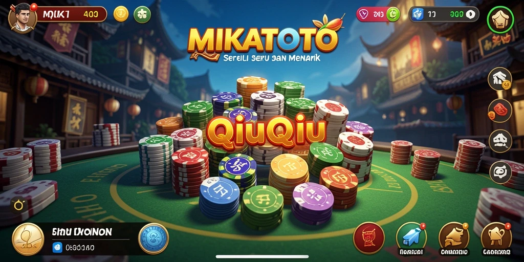 Tampilan seru gameplay MIKATOTO yang penuh strategi QiuQiu.