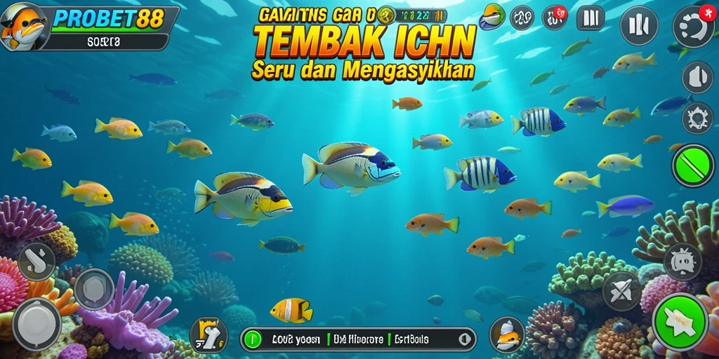 Tampilan gameplay PROBET88 yang menarik dan penuh warna.