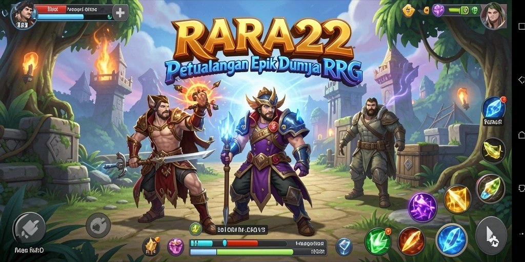 Screenshot gameplay RARA22 menampilkan aksi pertempuran yang mendebarkan.