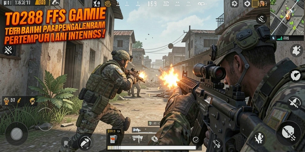 Screenshot TO288 menampilkan aksi pertempuran yang mendebarkan dalam game FPS.