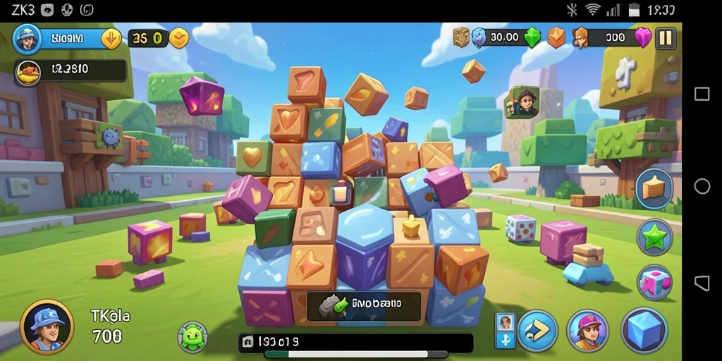 Tampilan gameplay ZK3 yang menegangkan dan penuh warna.